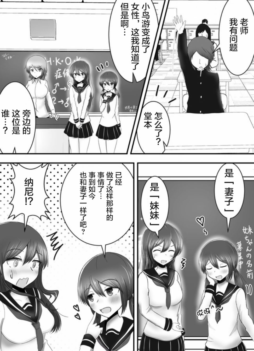 早上起來變成女孩子了 以百合後宮為目 第03話 漫畫線上看 動漫戲說 Acgn Cc